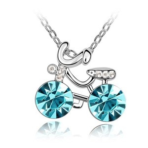 PŘÍVĚSEK KOLO - SWAROVSKI KRYSTAL SVĚTLE MODRÝ