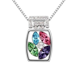 PŘÍVĚSEK - SWAROVSKI KRYSTALY - MODRÝ, FIALOVÝ, RŮŽOVÝ, ZELENÝ